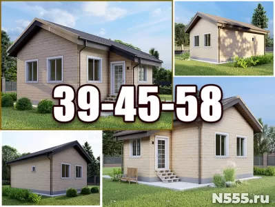 Утепленный дачный дом 7х5 одноэтажный Строитель-58